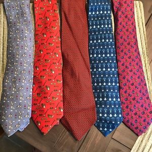 Men’s Hermes Paris luxury silk ties
